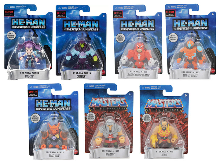 Masters of the Universe: Eternia Minis Wave 9 Set of 7 Figures Gallery Image 1