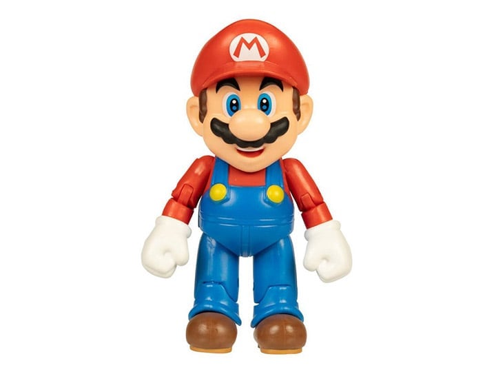 World of Nintendo Mario with Power up Mushroom 4-Inch Scale Figure Gallery Image 1