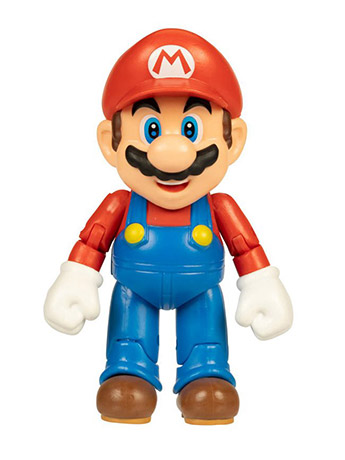 World of Nintendo Mario with Power up Mushroom 4-Inch Scale Figure Gallery Image 2