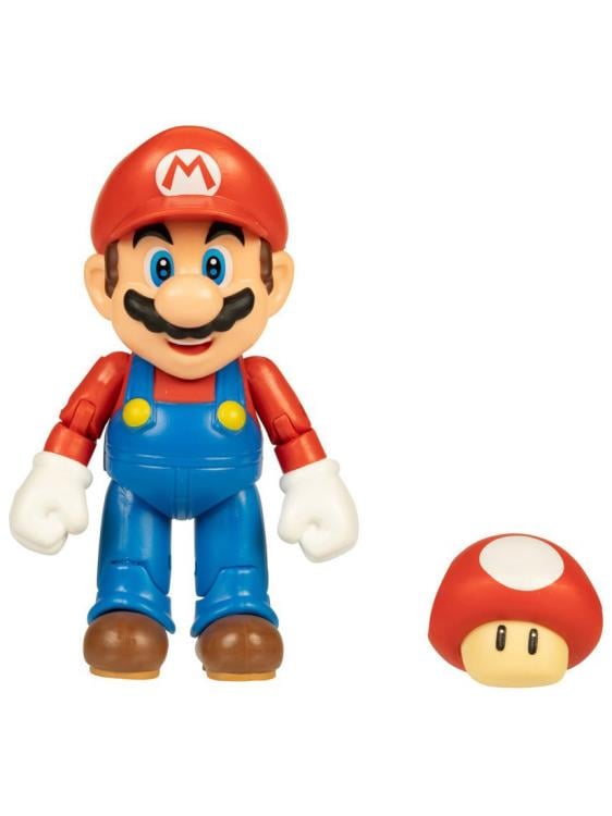 World of Nintendo Mario with Power up Mushroom 4-Inch Scale Figure Gallery Image 3