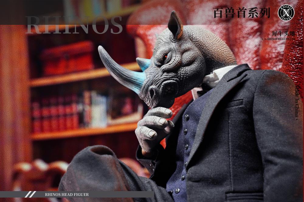 Rhino Head (Ver. D) 1/6 Scale Accessory Gallery Image 9