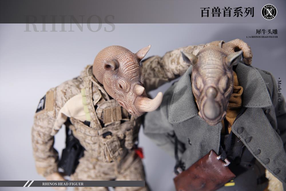 Rhino Head (Ver. D) 1/6 Scale Accessory Gallery Image 6