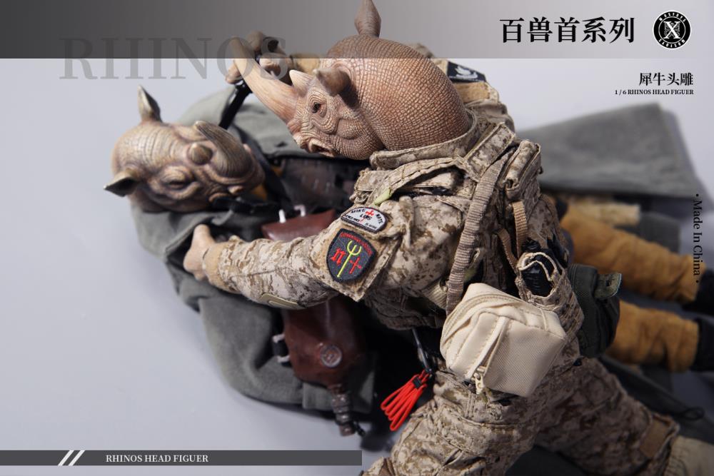 Rhino Head (Ver. D) 1/6 Scale Accessory Gallery Image 7