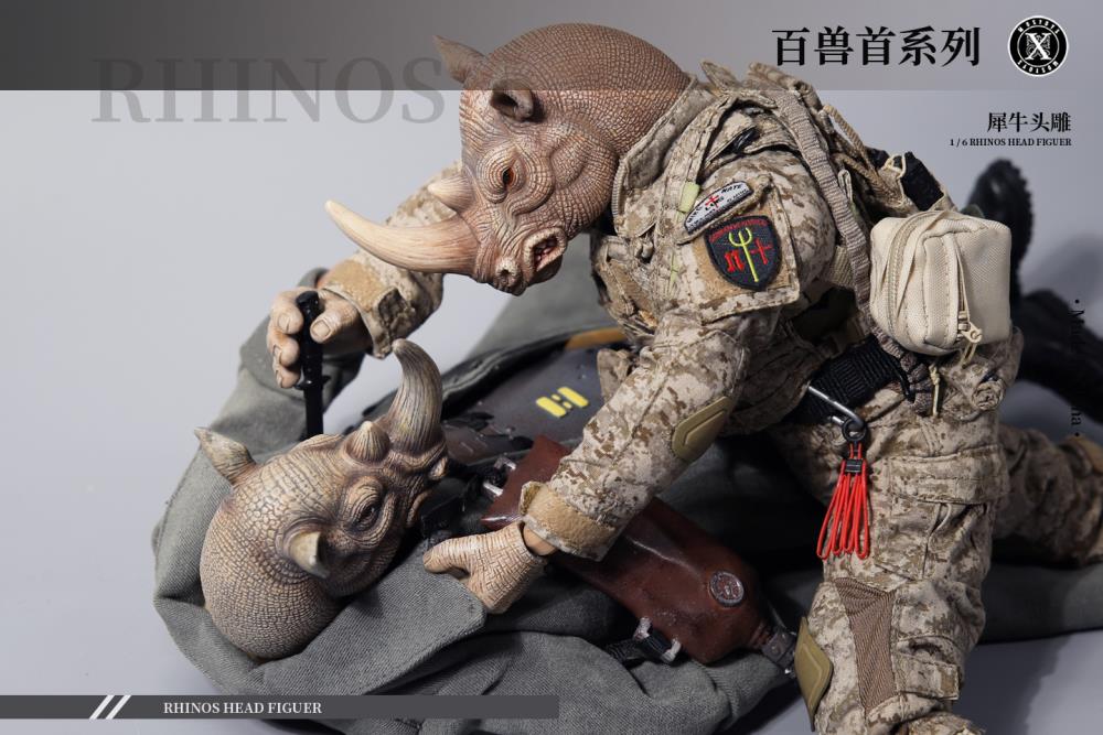 Rhino Head (Ver. D) 1/6 Scale Accessory Gallery Image 8