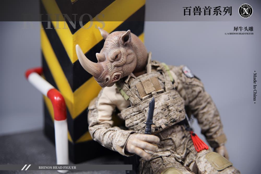 Rhino Head (Ver. D) 1/6 Scale Accessory Gallery Image 5