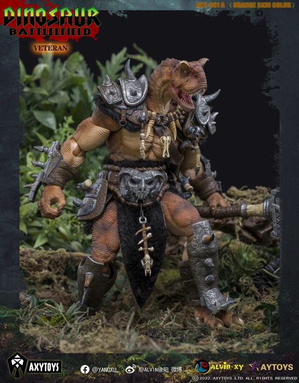 Dinosaur Battlefield Carnotaurus Warrior Veteran (Orange) 1/12 Scale Figure Gallery Image 8