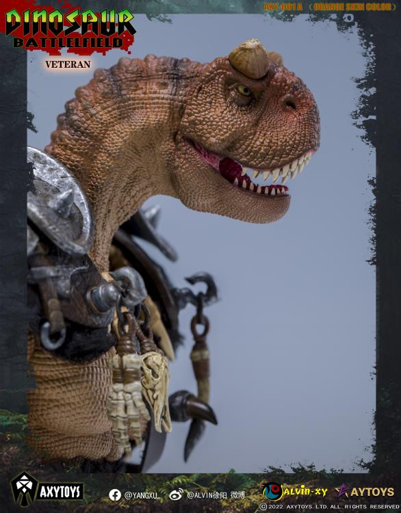 Dinosaur Battlefield Carnotaurus Warrior Veteran (Orange) 1/12