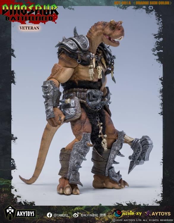Dinosaur Battlefield Carnotaurus Warrior Veteran (Orange) 1/12 Scale Figure Gallery Image 4
