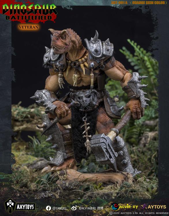 Dinosaur Battlefield Carnotaurus Warrior Veteran (Orange) 1/12 Scale Figure Gallery Image 7