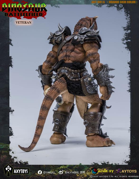 Dinosaur Battlefield Carnotaurus Warrior Veteran (Orange) 1/12