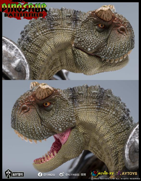 Dinosaur Battlefield Carnotaurus Warrior Recruit (Green) 1/12 Scale Figure Gallery Image 11