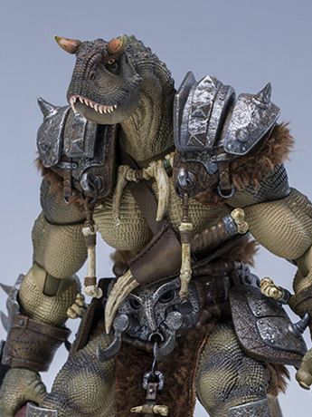 Dinosaur Battlefield Carnotaurus Warrior Recruit (Green) 1/12 Scale Figure Gallery Image 2