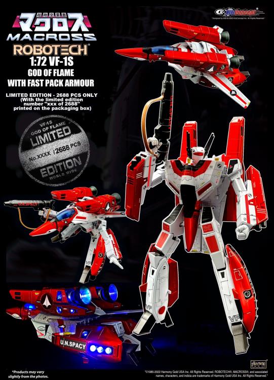 Macross VF-1S God of Flame with Fast Pack Armor Limited Edition Gallery Image 4