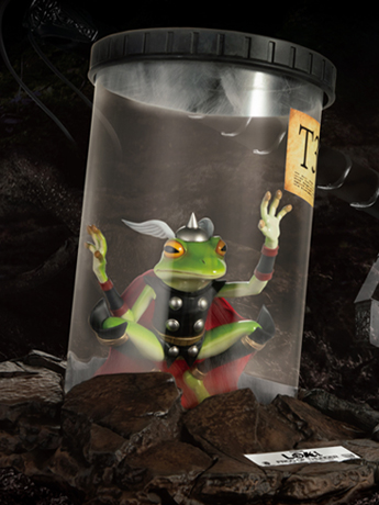 Loki LS-086 Throg Frog of Thunder Life-Size Statue Gallery Image 2