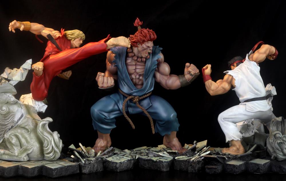 Street Fighter Battle of the Brothers Akuma (Raging Demon) 1/6 Scale Diorama Gallery Image 17