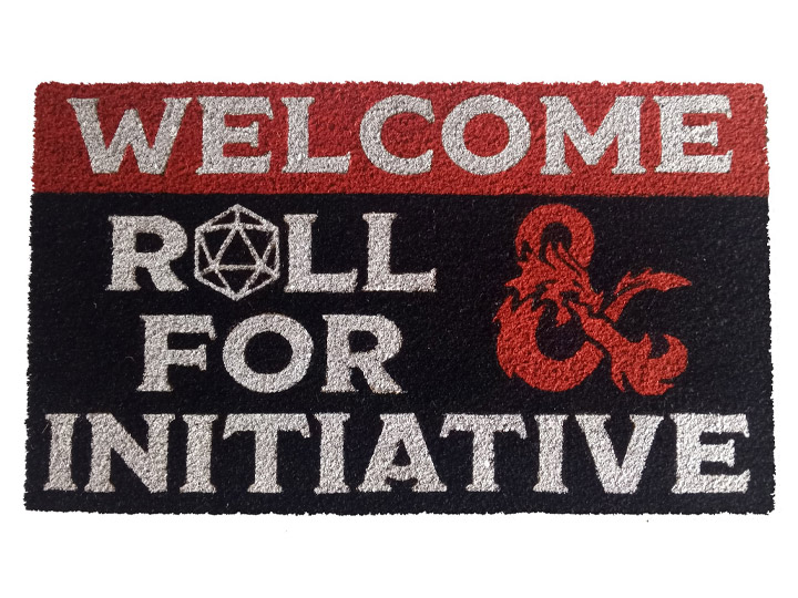 Dungeons & Dragons Welcome Roll for Initiative Door Mat Gallery Image 1