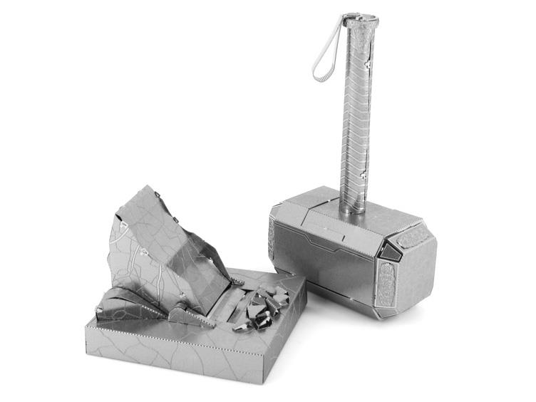 Marvel Metal Earth Model Kit - Thor's Hammer Mjolnir Gallery Image 2