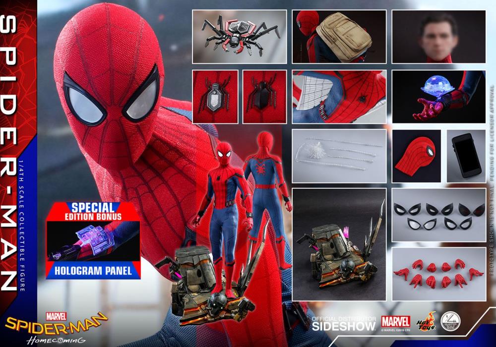 Spider-Man: Homecoming QS014 Spider-Man 1/4th Scale Figure Gallery Image 18