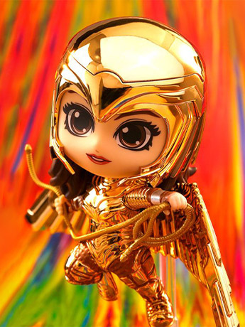 Wonder Woman 1984 Cosbaby(S) Golden Armor Wonder Woman (Metallic Gold Ver.) Gallery Image 2