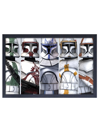 Star Wars Clone Troopers Group Framed Art Print Gallery Image 2