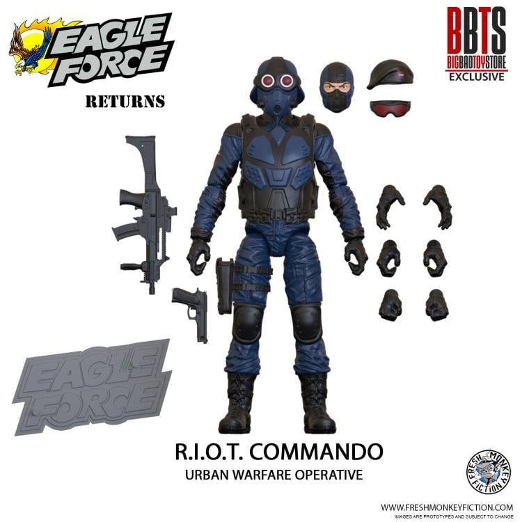 Eagle Force 4" R.I.O.T. Commando Urban Warfare Operative BBTS Exclusive Figure Gallery Image 3