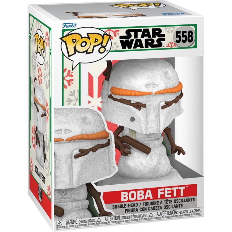 Pop! Star Wars - Holiday Snowman Boba Fett Gallery Image 4