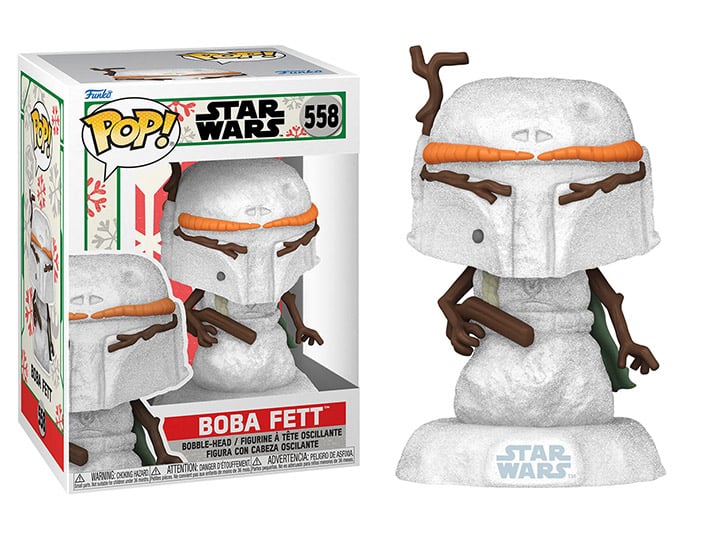 Pop! Star Wars - Holiday Snowman Boba Fett Gallery Image 1