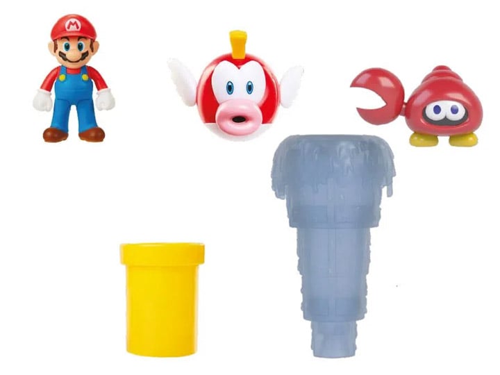 World of Nintendo Mario World Sparkling Waters 2.5-Inch Scale Diorama Set Gallery Image 1