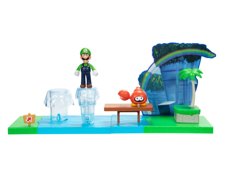 World of Nintendo Mario World Sparkling Waters 2.5-Inch Scale Playset Gallery Image 1