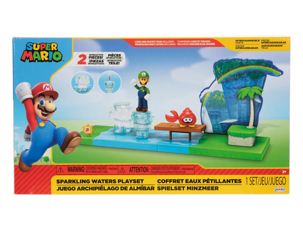 World of Nintendo Mario World Sparkling Waters 2.5-Inch Scale Playset Gallery Image 3