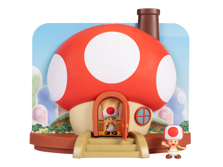 World of Nintendo 2.50" Mario World Deluxe Toad House Playset Gallery Image 1