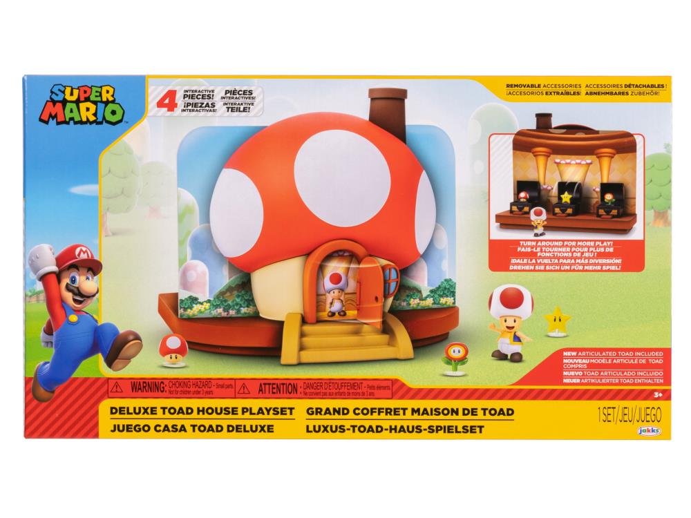 World of Nintendo 2.50" Mario World Deluxe Toad House Playset Gallery Image 4