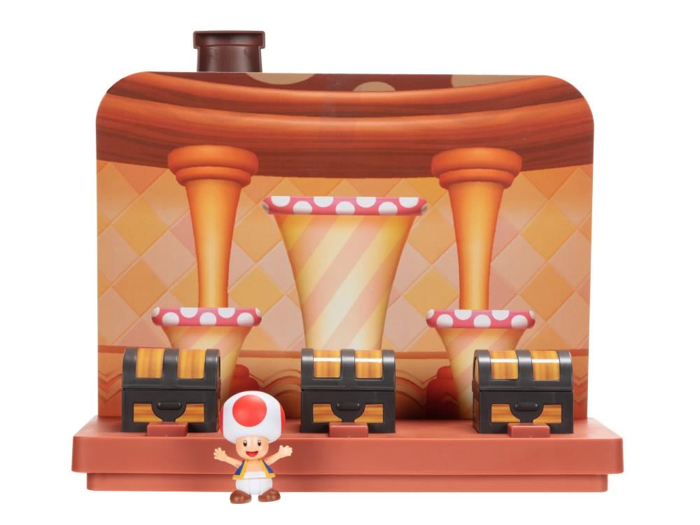 World of Nintendo 2.50" Mario World Deluxe Toad House Playset Gallery Image 3