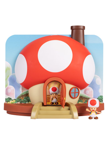 World of Nintendo 2.50" Mario World Deluxe Toad House Playset Gallery Image 2