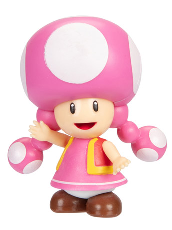 World of Nintendo Toadette 2.5-Inch Scale Limited Articulation Figure Gallery Image 2