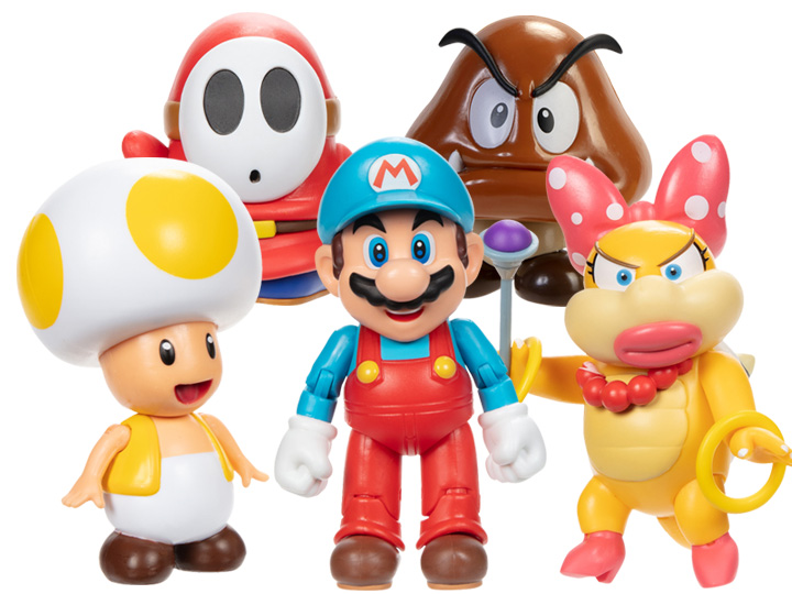 World of Nintendo 4" Wave 30 Set of 5 Figures Gallery Image 1