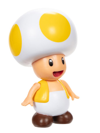 World of Nintendo Yellow Toad with Question Block 4-Inch Scale Figure Gallery Image 2