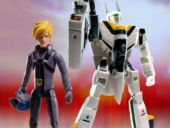 Robotech VF-1S Transformable Veritech Fighter and Roy Fokker Two-Pack Gallery Image 1