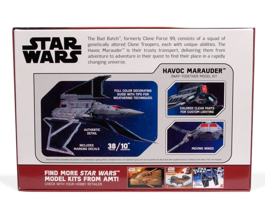 Star Wars: The Bad Batch Havoc Marauder 1/144 Scale Model Kit Gallery Image 6