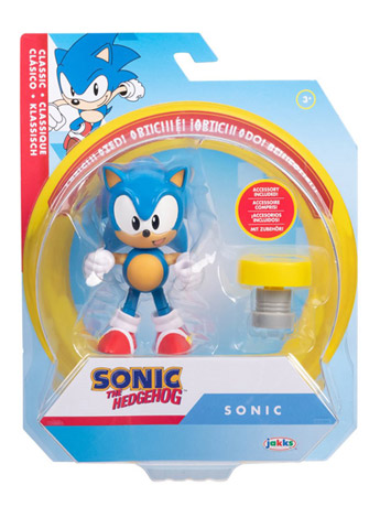 Sonic The Hedgehog Classic Sonic with Yellow Spring 4-Inch Scale Figure Gallery Image 2