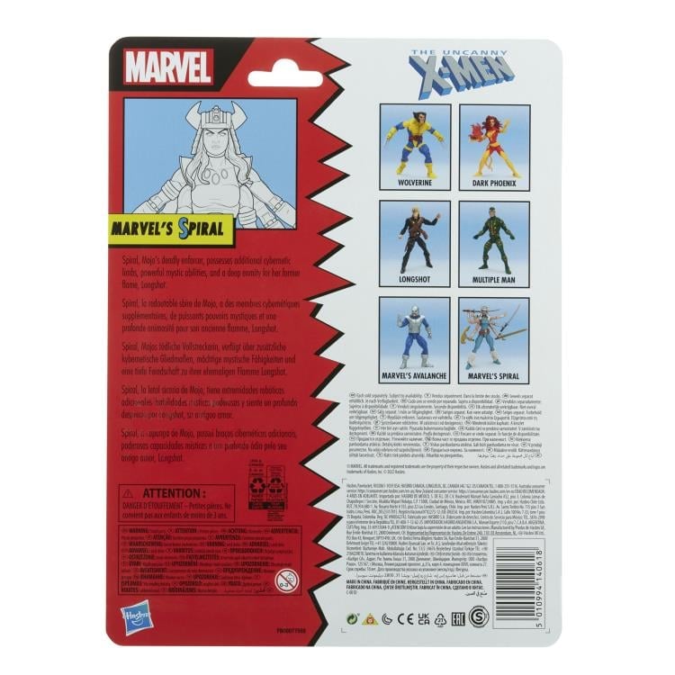 The Uncanny X-Men Marvel Legends Retro Collection Marvel's Spiral Action Figure Gallery Image 9