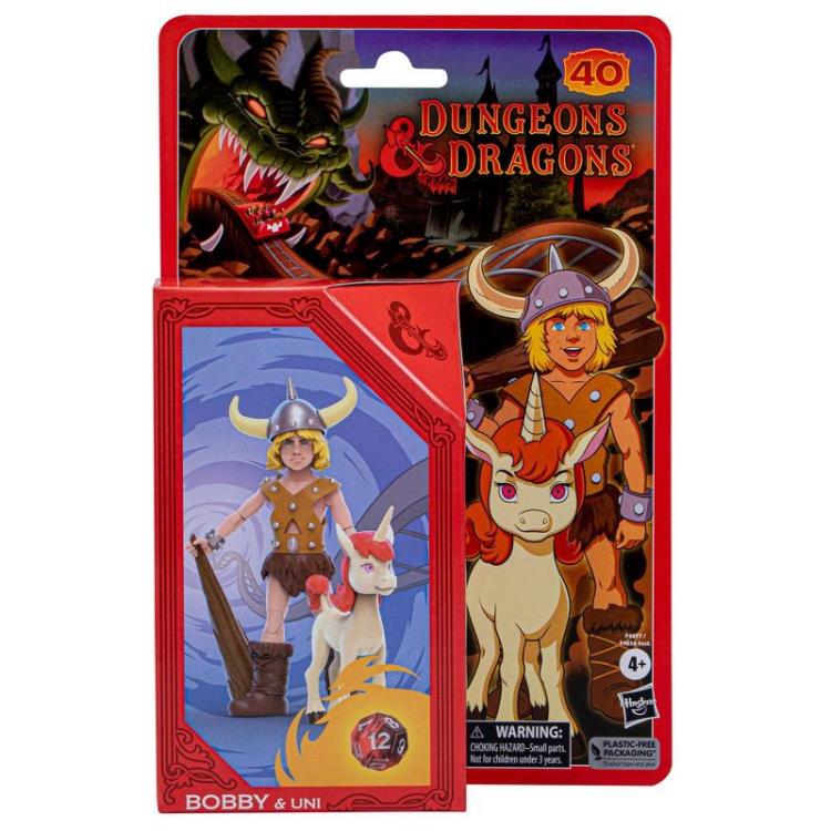 Dungeons & Dragons Cartoon Classics Bobby & Uni Action Figure Two-Pack Gallery Image 9