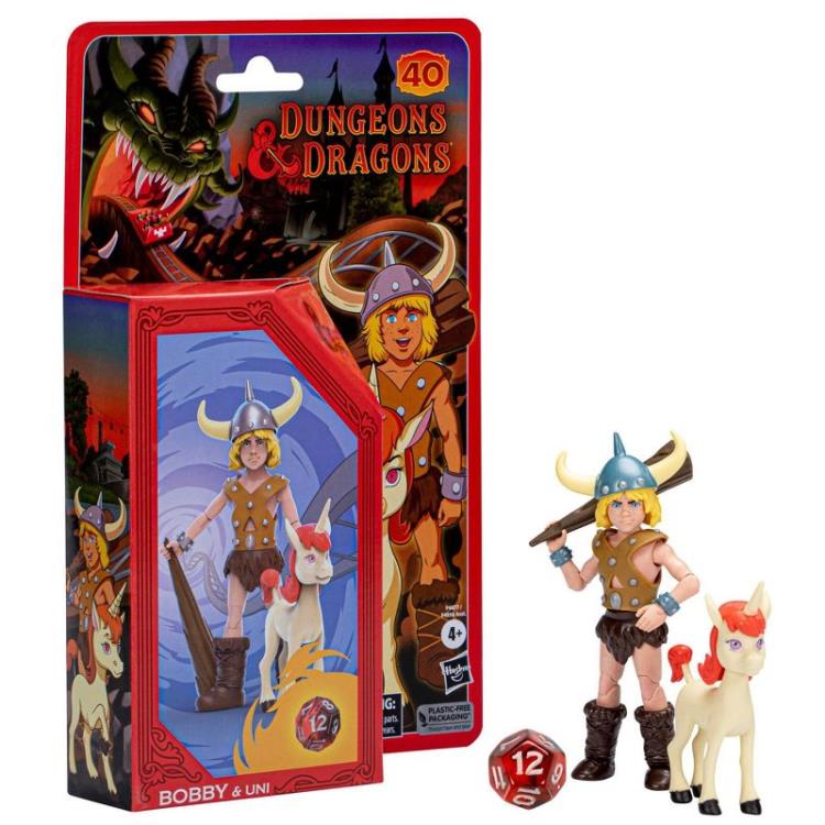 Dungeons & Dragons Cartoon Classics Bobby & Uni Action Figure Two-Pack Gallery Image 8