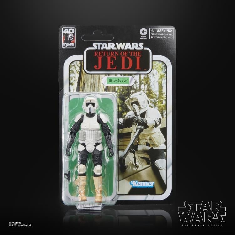 Star Wars 40th Anniversary The Black Series 6" Biker Scout (Return of the Jedi) Gallery Image 9