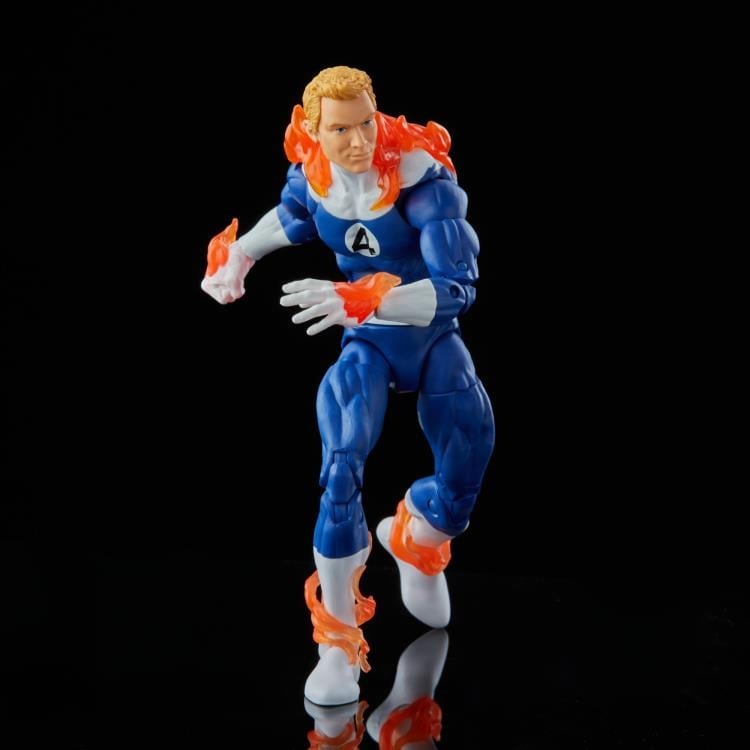 Fantastic Four Marvel Legends Retro Collection Human Torch Exclusive Action Figure Gallery Image 5