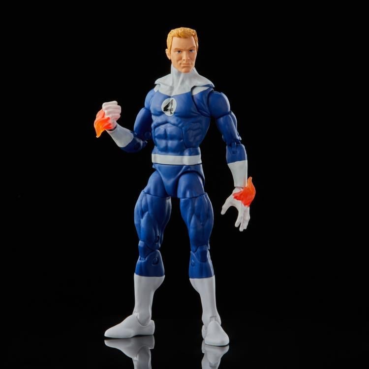 Fantastic Four Marvel Legends Retro Collection Human Torch Exclusive Action Figure Gallery Image 4