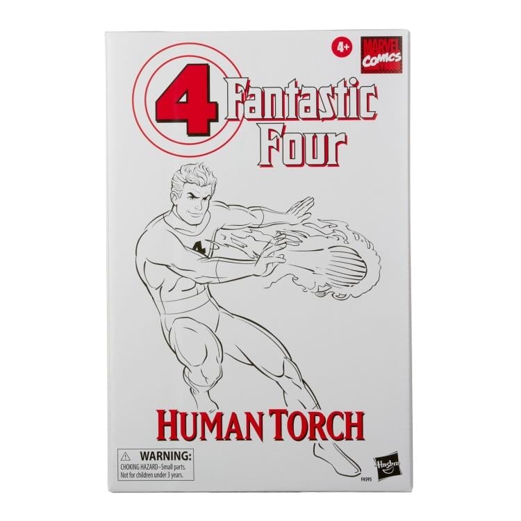 Fantastic Four Marvel Legends Retro Collection Human Torch Exclusive Action Figure Gallery Image 10