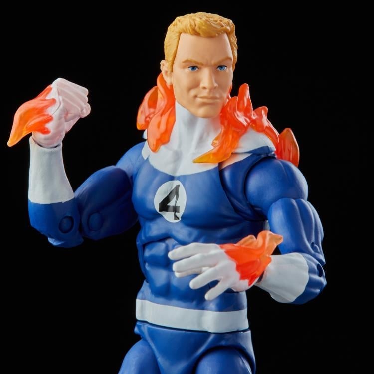Fantastic Four Marvel Legends Retro Collection Human Torch Exclusive Action Figure Gallery Image 6