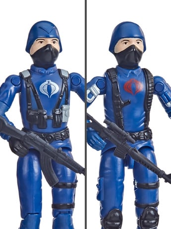 G.I. Joe Retro Collection 3.75" Cobra Trooper and Officer Exclusive Two-Pack Gallery Image 2
