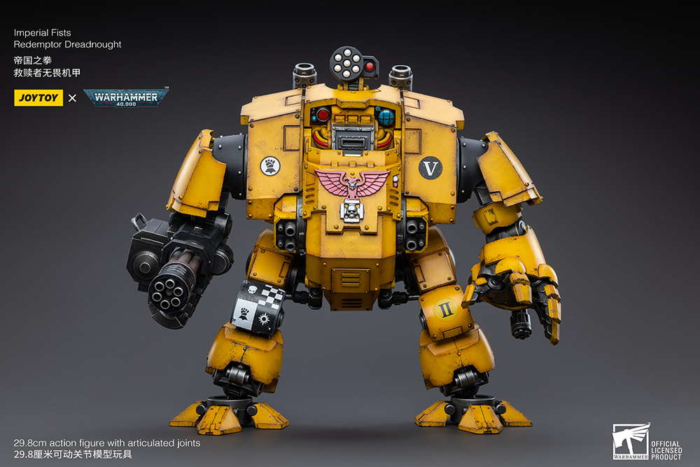 Warhammer 40K Imperial Fists Redemptor Dreadnought 1/18 Scale Figure Gallery Image 3